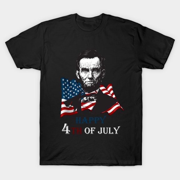 Happy 4th of july T-Shirt by Magic Arts